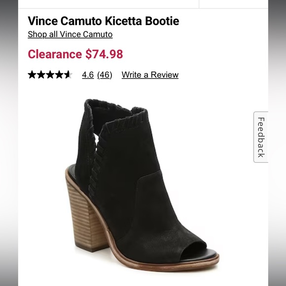 Vince Camuto Taupe Kicetta Bootie Sz 7 - Picture 4 of 4